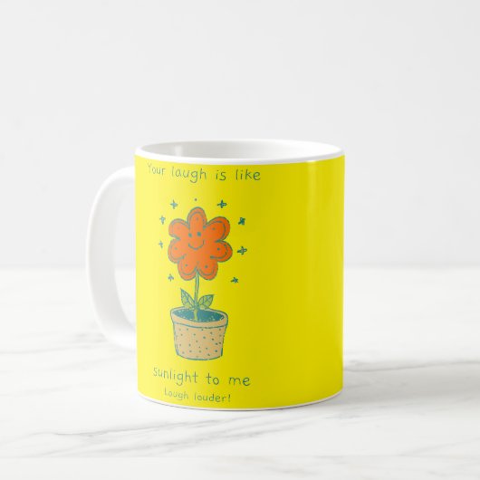 NIEDLICHER SONNENFLUSS KAFFEETASSE (Vorderseite Links)