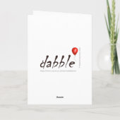 Niedlicher Sonnenhase der Welt! Dankeskarte (Rückseite)