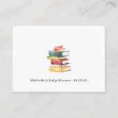 Niedlicher Sonnenherbst - Babydusche buchen Begleitkarte (Rückseite)