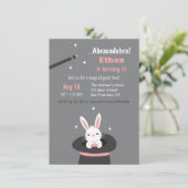 Niedlicher Sonnenschein in Hat Kids Magic Geburtst Einladung (Stehend Vorderseite)