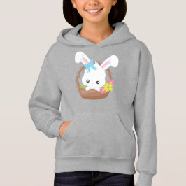 Niedlicher Sonnenschein, Weißer Hase, Kaninchen, B Hoodie