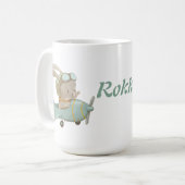 niedlicher Sonnenstrahl in einem Helm Kaffeetasse (Vorderseite Links)