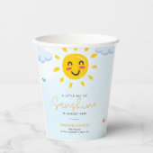 Niedlicher Sonnenstrahl Pappbecher (Vorderseite)