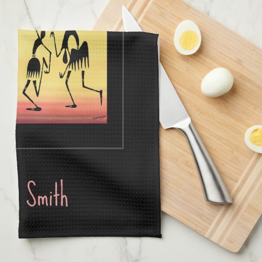 Niedlicher Sonnentag Geschirrtuch (Viertel Falte)