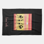 Niedlicher Sonnentag Geschirrtuch (Horizontal)