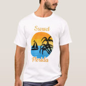 Niedlicher Sonnenuntergang im T - Shirt Florida (Vorderseite)