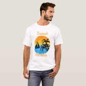 Niedlicher Sonnenuntergang im T - Shirt Florida (Vorne ganz)