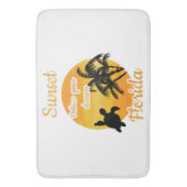 Niedlicher Sonnenuntergang in Florida Badematte (Vorderseite Vertikal)