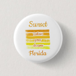 Niedlicher Sonnenuntergang in Florida Button