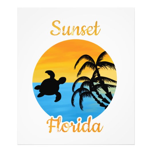 Niedlicher Sonnenuntergang in Florida Fotodruck (Vorne)