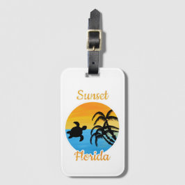 Niedlicher Sonnenuntergang in Florida Gepäckanhänger