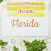 Niedlicher Sonnenuntergang in Florida Geschirrtuch (Gefaltet)