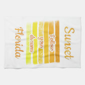 Niedlicher Sonnenuntergang in Florida Geschirrtuch (Horizontal)