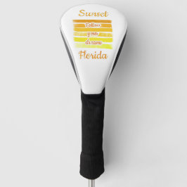Niedlicher Sonnenuntergang in Florida Golf Headcover