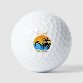 Niedlicher Sonnenuntergang in Florida Golfball