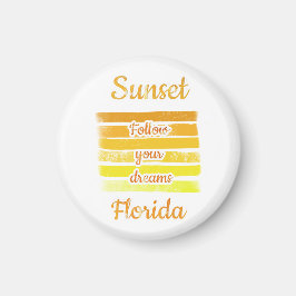 Niedlicher Sonnenuntergang in Florida Magnet