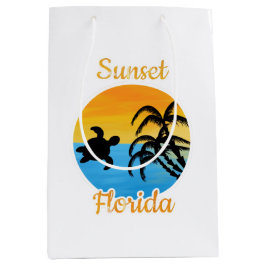 Niedlicher Sonnenuntergang in Florida Mittlere Geschenktüte