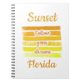 Niedlicher Sonnenuntergang in Florida Notizblock