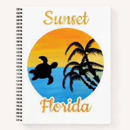 Niedlicher Sonnenuntergang in Florida Notizblock