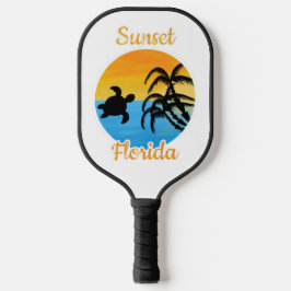 Niedlicher Sonnenuntergang in Florida Pickleball Schläger