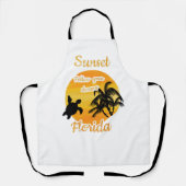 Niedlicher Sonnenuntergang in Florida Schürze (Vorderseite)