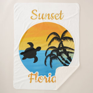 Niedlicher Sonnenuntergang in Florida Sherpadecke