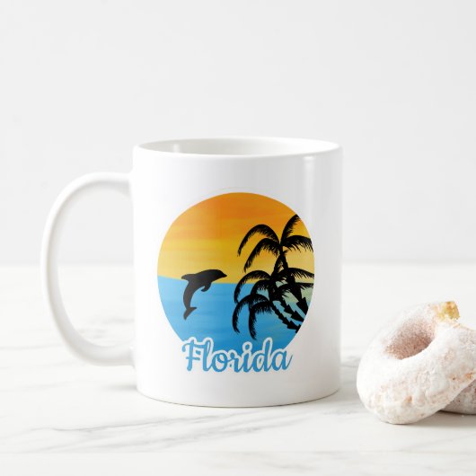 Niedlicher Sonnenuntergang in Florida Tasse (Mit Donut)