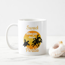 Niedlicher Sonnenuntergang in Florida Tasse