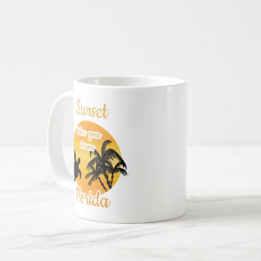 Niedlicher Sonnenuntergang in Florida Tasse (Vorderseite Links)