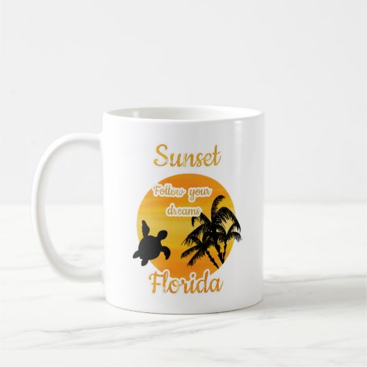 Niedlicher Sonnenuntergang in Florida Tasse (Links)