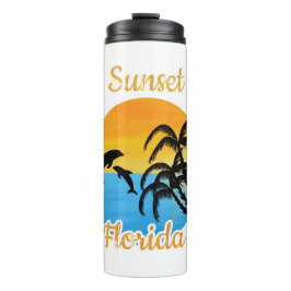 Niedlicher Sonnenuntergang in Florida Thermosbecher