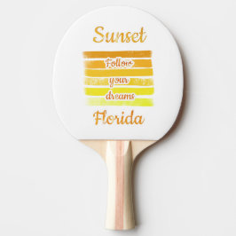 Niedlicher Sonnenuntergang in Florida Tischtennis Schläger