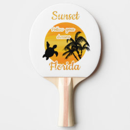Niedlicher Sonnenuntergang in Florida Tischtennis Schläger