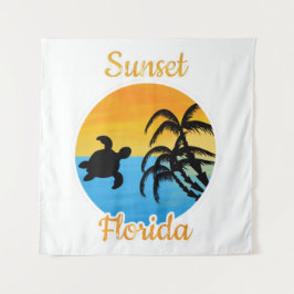 Niedlicher Sonnenuntergang in Florida Wandteppich