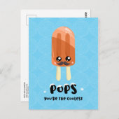 Niedlicher sonniger Coolster Popsicle Vatertag Postkarte (Vorne/Hinten)
