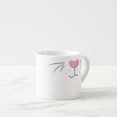 Niedlicher sonniger Kaninchenfilet Emoji Espressotasse (Vorderseite Rechts)