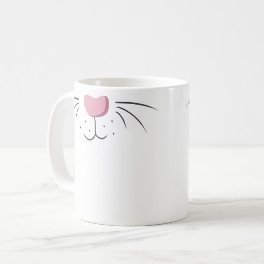 Niedlicher sonniger Kaninchenfilet Emoji Kaffeetasse (Vorderseite Links)