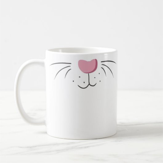 Niedlicher sonniger Kaninchenfilet Emoji Kaffeetasse (Links)