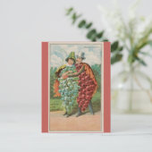 Niedlicher, sonniger Vintager Valentinstag Postkarte (Stehend Vorderseite)