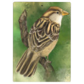 Niedlicher Spargel-Clipboard-Federbein Klemmbrett (Rückseite)
