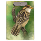 Niedlicher Spargel-Clipboard-Federbein Klemmbrett (Vorderseite)