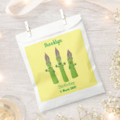 Niedlicher Spargel mit Gemüsetrio-Cartoon Geschenktütchen (Ausgeschnitten)