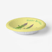 Niedlicher Spargel mit Gemüsetrio-Cartoon Pappteller (Gewinkelt)