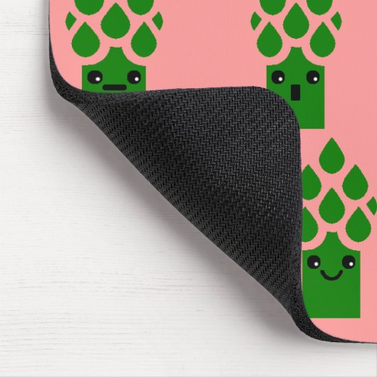 Niedlicher Spargel Mousepad (Ecke)