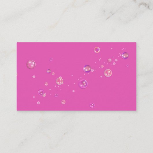 Niedlicher Sparkle Cartoon Haushaltshilfe Reinigun Visitenkarte (Rückseite)