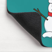 Niedlicher Sparrow auf Snowman Mousepad (Ecke)