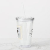 Niedlicher Sparrow Bird Foto Bibel Verse Simple Ta Acryltrinkbecher (Links)