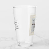 Niedlicher Sparrow Bird Foto Bibel Verse Simple Ta Glas (Rechts)