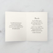 Niedlicher Sparrow Bird Foto Bibel Verse Simple Ta Karte (Innenseite)