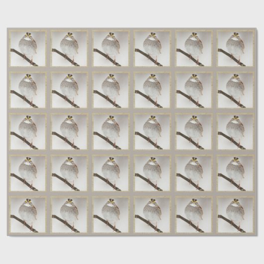 Niedlicher Sparrow Geschenkpapier (Flach)